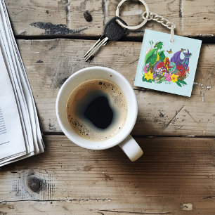 Baby Dragon Nest Fantasy Key Ring