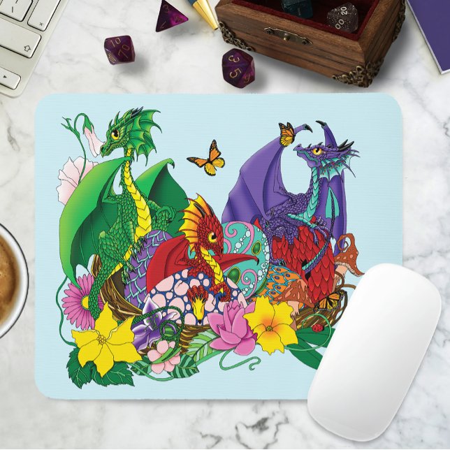 Baby Dragon Nest Fantasy Mouse Mat (Creator Uploaded)