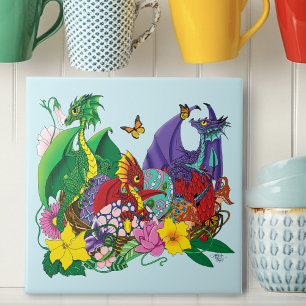 Baby Dragon Nest Fantasy Tile