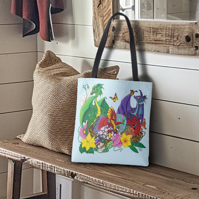 Baby Dragon Nest Fantasy Tote Bag (Creator Uploaded)