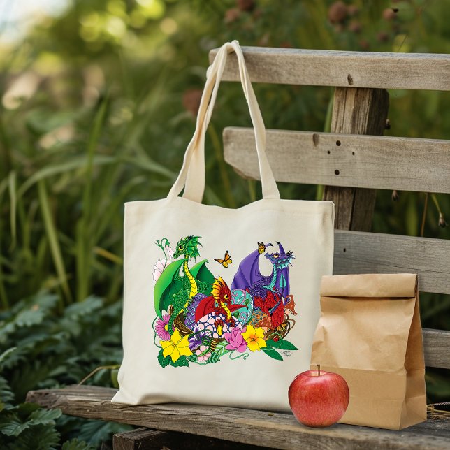 Baby Dragon  Nest Fantasy Tote Bag (Creator Uploaded)