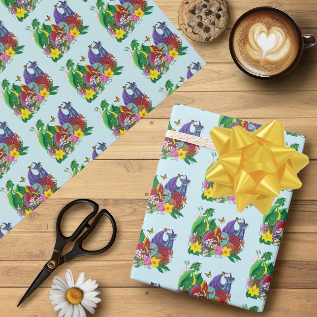 Baby Dragon Nest Fantasy Wrapping Paper (Creator Uploaded)