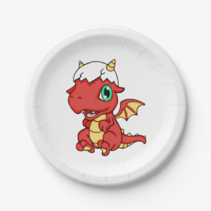 Baby Dragon Paper Plate