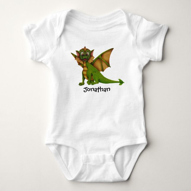 Baby Dragon Personalised Bodysuit (Front)