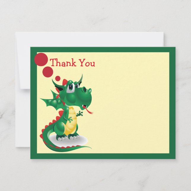 Baby Dragon Thank You Card (Front)