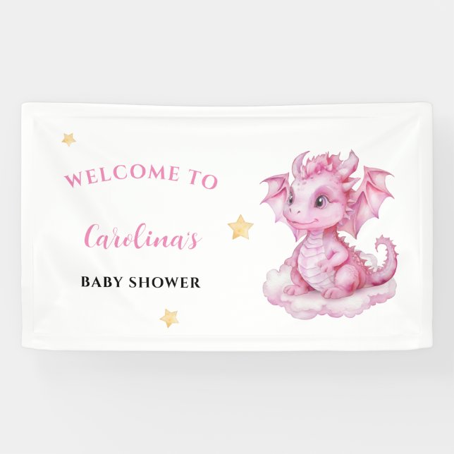 Baby Dragon Welcome Banner (Horizontal)