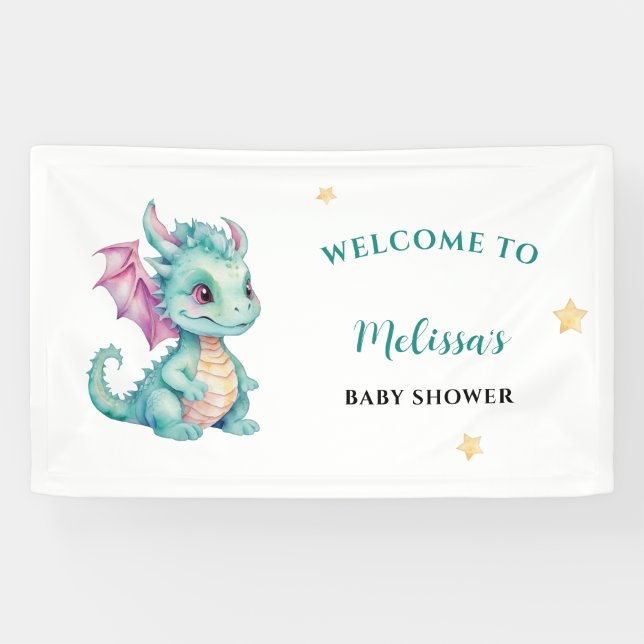 Baby Dragon Welcome Banner (Horizontal)