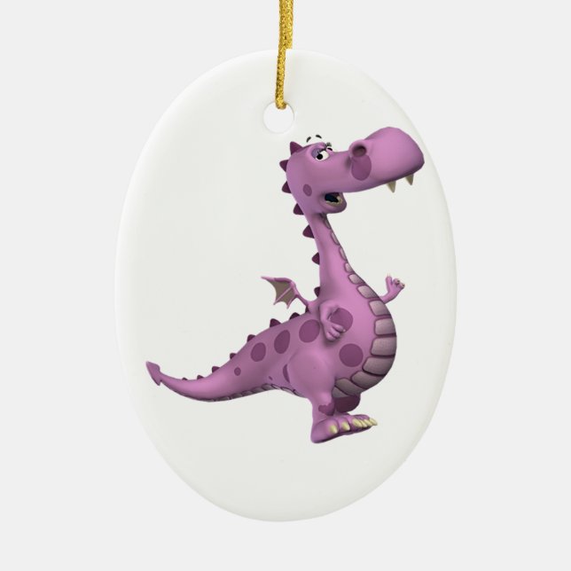 Baby Dragons: Smoky, Vl. 2 Ceramic Tree Decoration (Front)