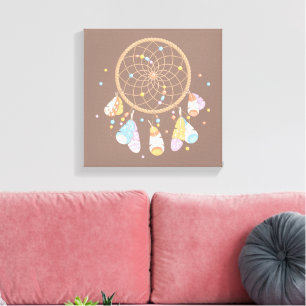 Baby Dreamcatcher Brown Canvas Print