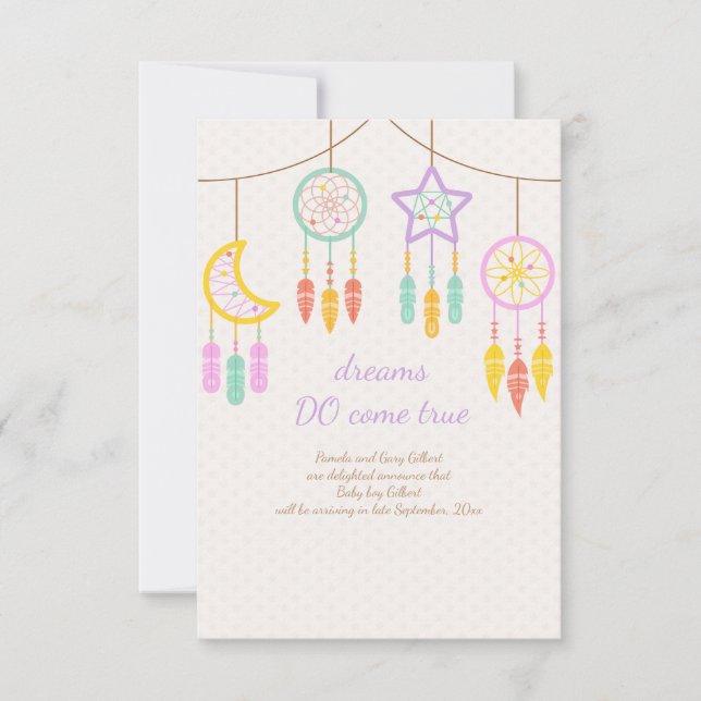 Baby Dreamcatcher Pregnancy Announcement (Front)