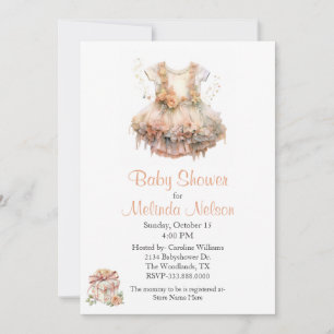 Baby Dress Baby Shower Invitation