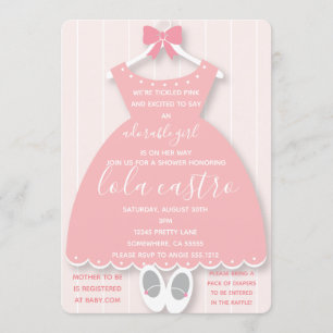BABY DRESS BABY SHOWER INVITE