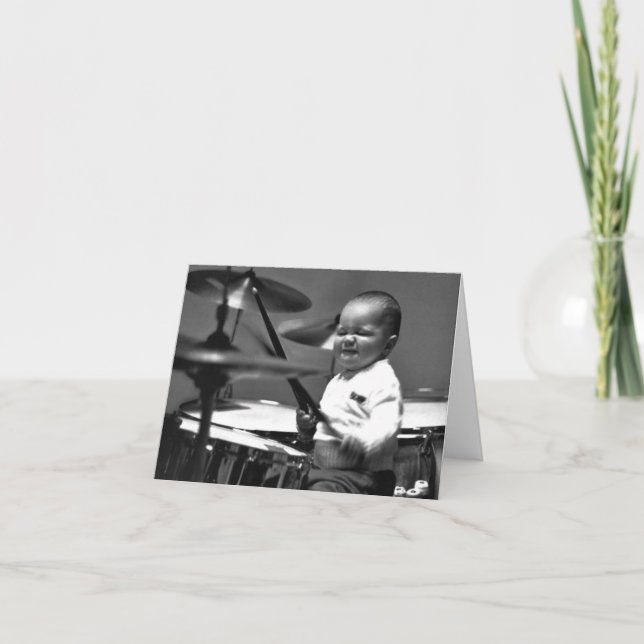 Baby Drummer Note Card (Front)
