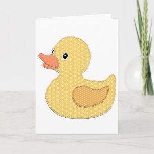Baby Duck Applique Card
