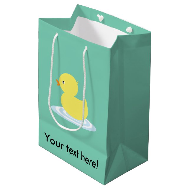Baby duck cartoon medium gift bag (Front Angled)