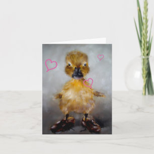 Baby Duck Valentine's Day Card
