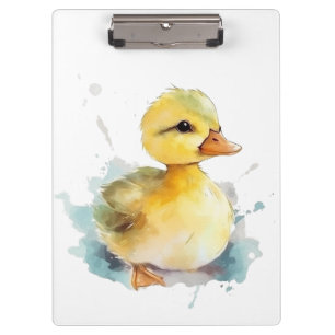 Baby Duck Watercolor Clipboard