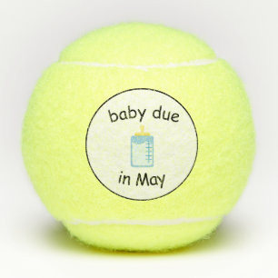 Baby due in May tennis balls