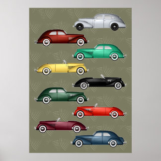 Baby Duesenberg and Cord automobiles Poster
