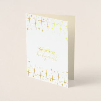 Baby Dust Card Infertility Wishes Gold Foil