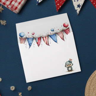 Baby Eagle First Fourth of July Envelope