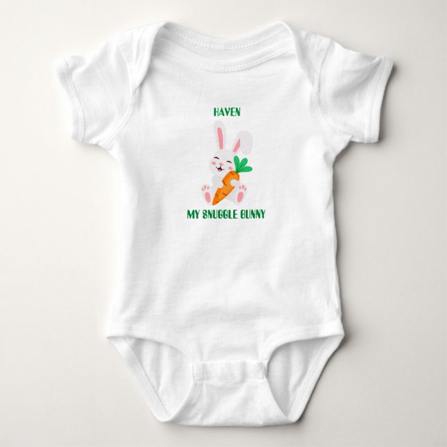 Baby Easter Snuggle Bunny Bodysuit  (Front)
