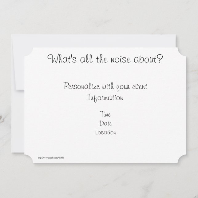 Baby Egrets Invitation (Back)