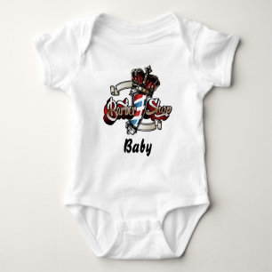 Baby Elegant Barbershop Crown Bodysuit