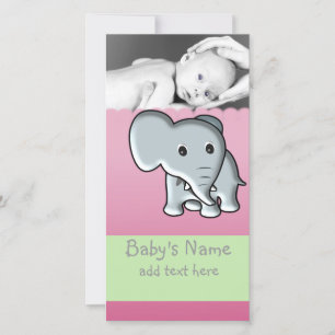 Baby Elephant Announcement