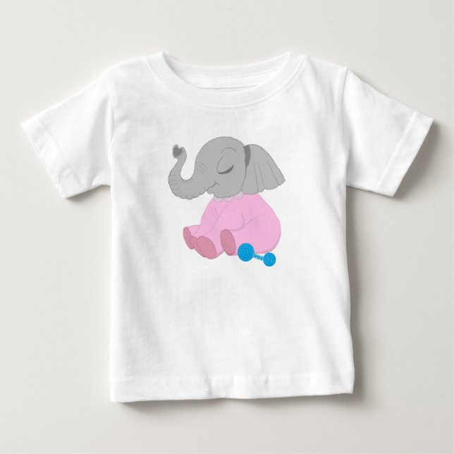 Baby elephant baby shirt (Front)