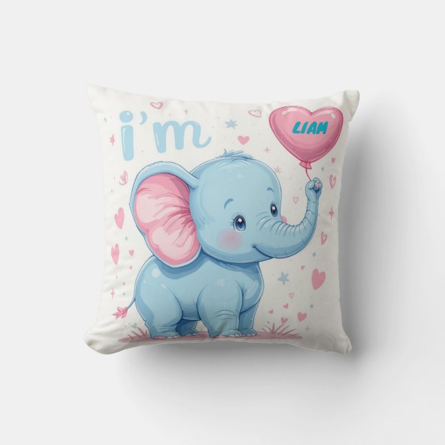 Baby Elephant balloon Cushion (Front)