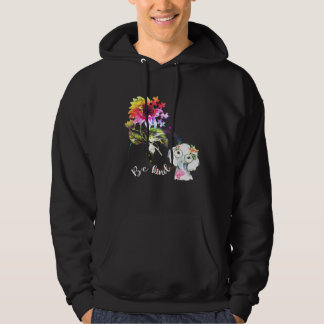 Baby Elephant Be Kind Colourful Sunflower Autism A Hoodie
