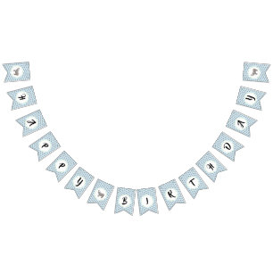 Baby Elephant Birthday Bunting