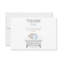 Baby Elephant Bubble Bath Boy Baby Shower