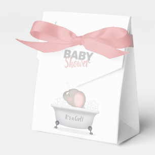 Baby Elephant Bubble Bath Girl Baby Shower Favour Box