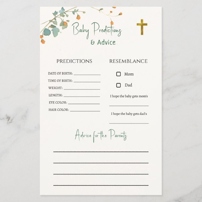 Baby Elephant & Butterflies Prediction and Advice  (Front)