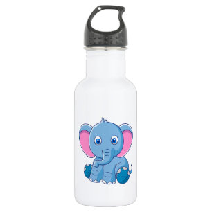Baby Elephant Cartoon Clipart-64832 532 Ml Water Bottle