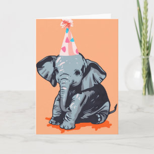 Baby Elephant Celebration Greeting Card