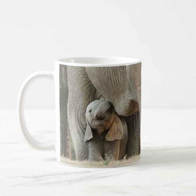 Baby Elephant Coffee Mug (Left)