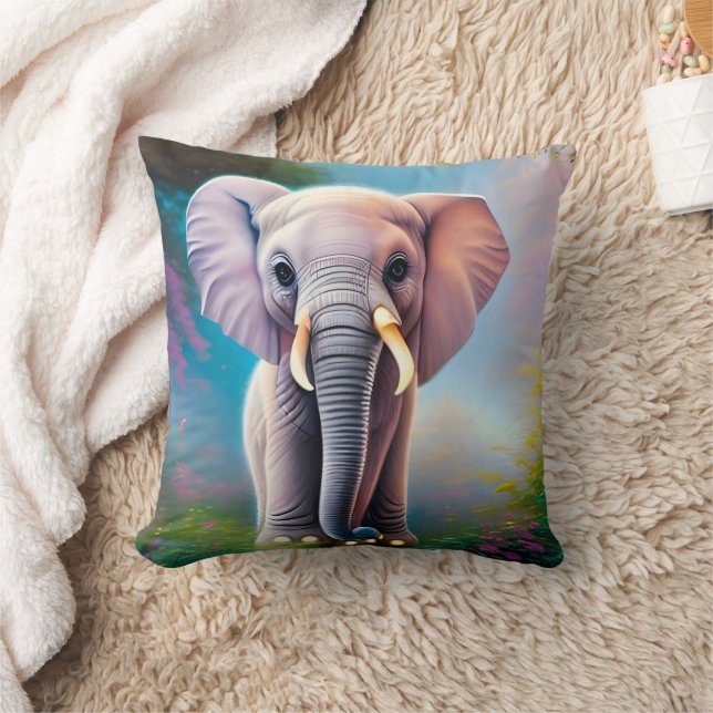 Baby Elephant Cushion (Blanket)