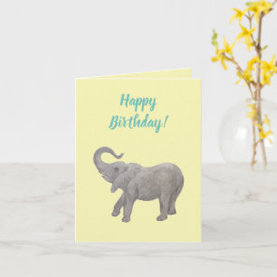 Baby Elephant Customisable Card