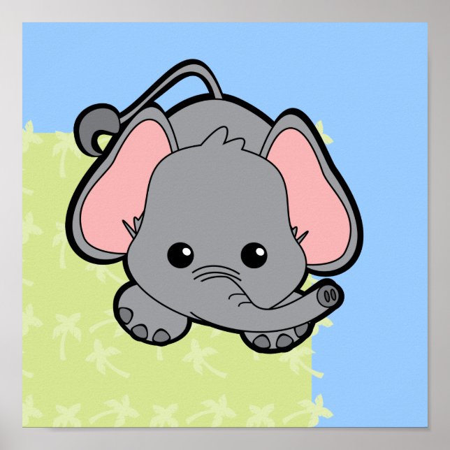 Baby Elephant Cutie Poster (Front)