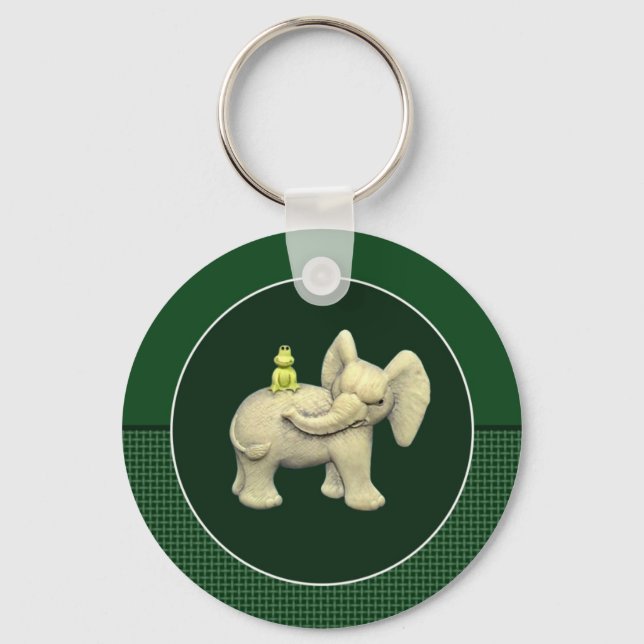 Baby Elephant & Frog Key Ring (Front)