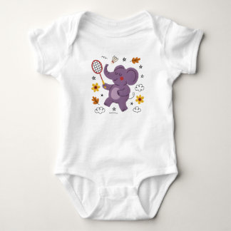 Baby elephant fun play bodysuit