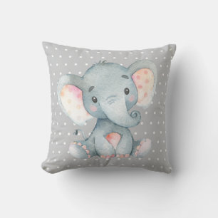 Baby Elephant Grey Cushion
