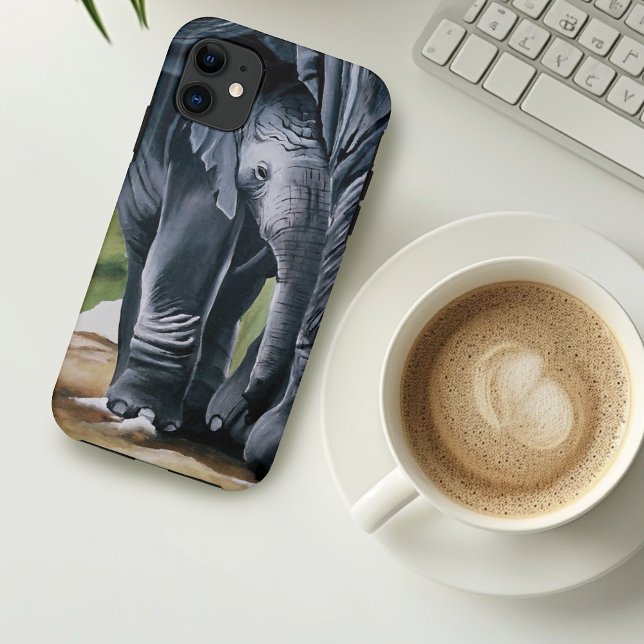 Baby Elephant Grey Cute Case-Mate iPhone Case (Creator Uploaded)