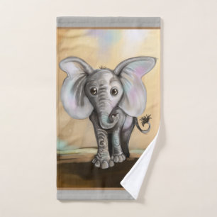 Baby Elephant Hand Towel