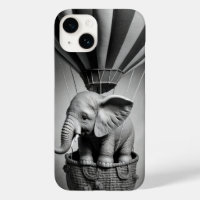 Baby Elephant in a Hot Air Balloon