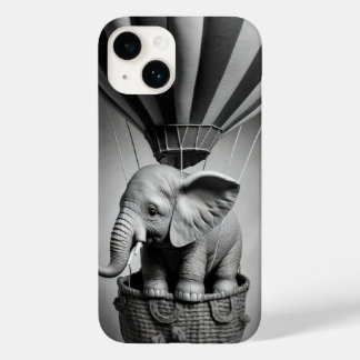 Baby Elephant in a Hot Air Balloon Case-Mate iPhone 14 Case