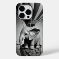 Baby Elephant in a Hot Air Balloon